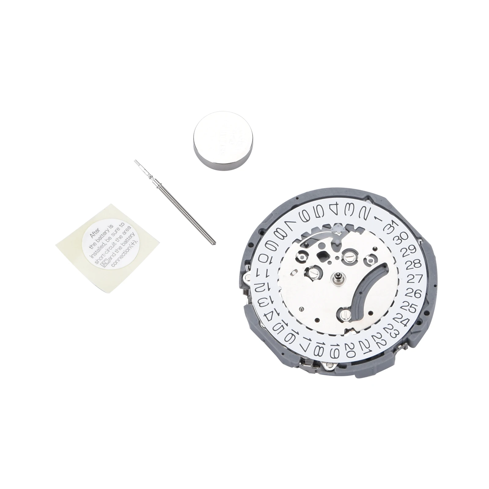 1pc Japan VK63A Chronograph Quartz Watch Movement 30.8mm 3 Hands Date at 3, High Precision Watch Accessories Part image 2