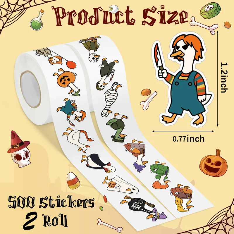 50pcs Halloween Stickers Cute Cartoon Pumpkin Ghost Bat Witch Sticker Set For Kids DIY Scrapbook Party Decoration Halloween Stic