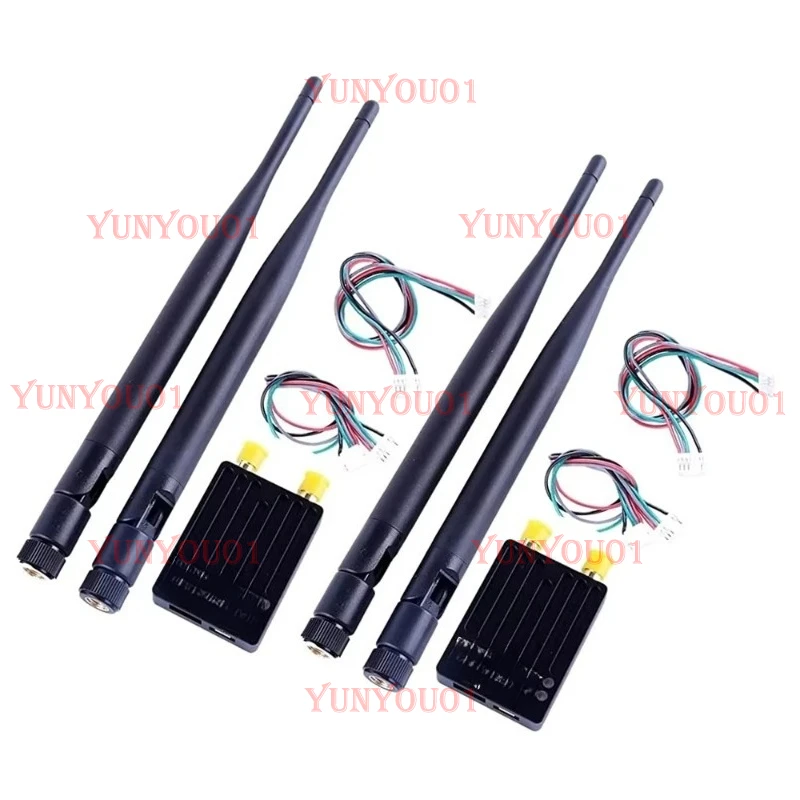2pcs/set RFD900A 915Mhz 32bit 3DR Radio Telemetry Modem Module 40KM Ultra Long Range Data Transmission PIX APM for FPV Drone