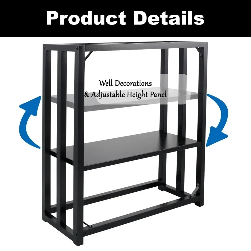 

Hot Sale 40 Gallon Aquarium Stand Adjustable Fish Tank Stand, Heavy Duty Metal Reptile Tank Stand