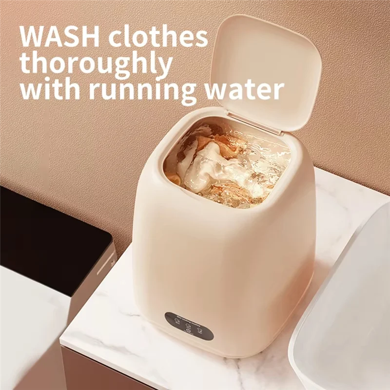 A26T-Compact Portable Washing Machine, Mini Automatic Washer For Underwear And Children's Clothes,Ideal For Small Spaces (EU)