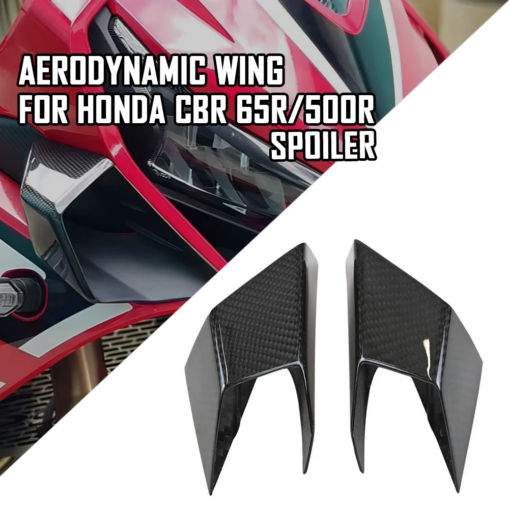 

FOR HONDA CBR650F/650R/500R/1000RRR Front Fairing Winglets Aerodynamic Wing Shell Cover Protection Guards Kit CBR650R 2018-2024