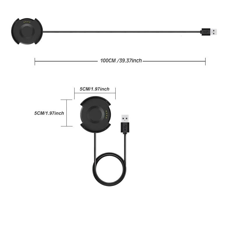 for Amazfit Verge A1811 Charger Cable Smart Watch Replacement Charging Cable For Amazfit Verge Lite A1801 USB Chargers Dock