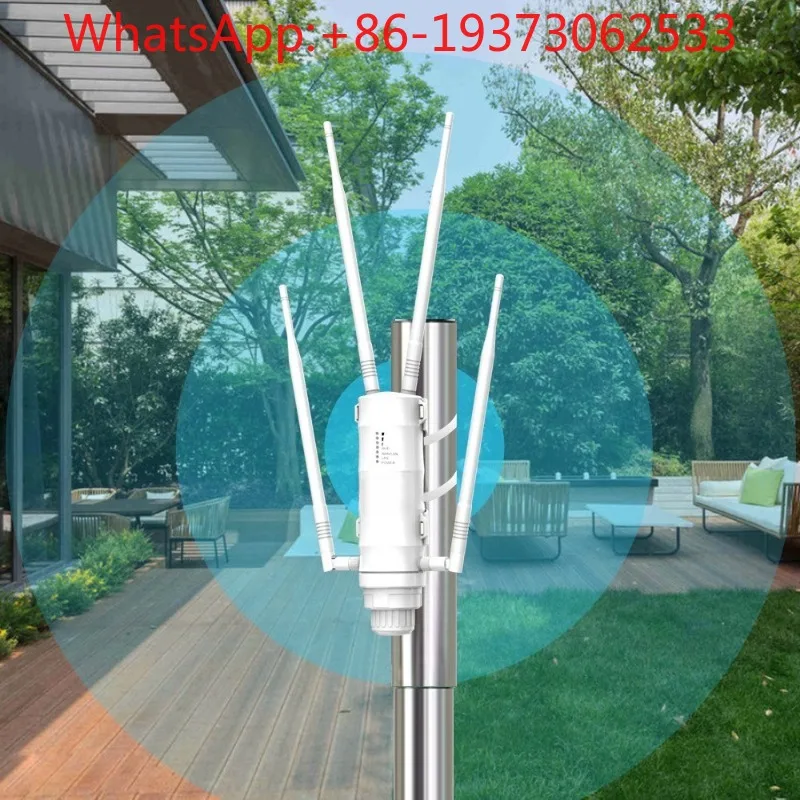 1200Mbps Dual-band High-power Outdoor Router Rain and Lightning Protection POE Network Cable Power Supply