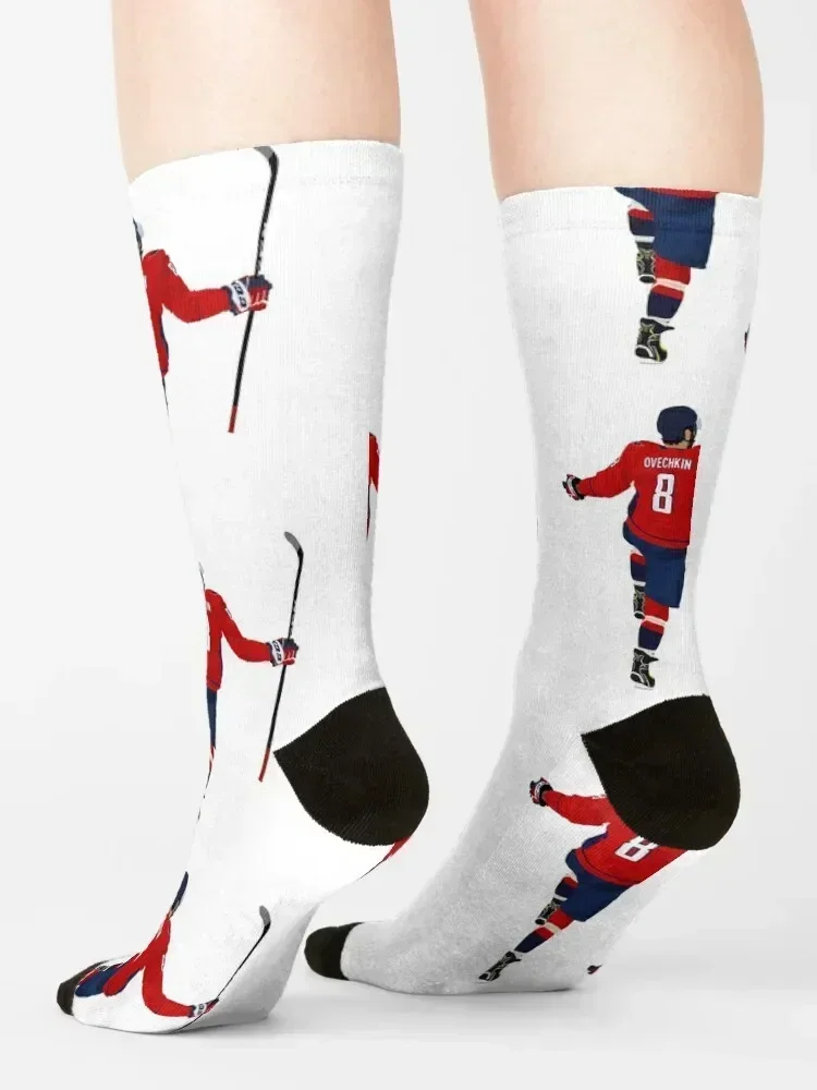 Alex Ovechkin الجوارب الفاخرة المشي لمسافات طويلة بارد أحذية المشي لمسافات طويلة النساء الجوارب الرجال مخصص الرياضة رجل كرة القدم رجل الجوارب النسائية #4