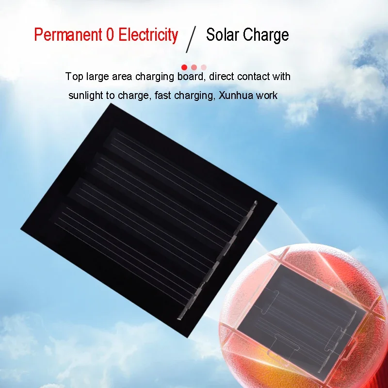Free Shipping Solar Warning Light Traffic Warning Obstruction Light LED Emergency Indicator Lights Red Lamp Fishing Boats Light