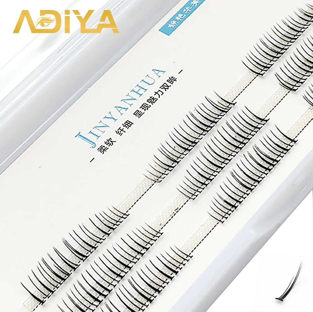 

ADIYA Lower Eyelashes Natural Soft Simulation Air Single Cluster Self-Adhesive Novice Segmented Under Eye Lashes Easy to Apply