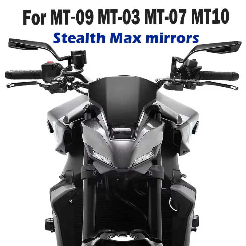 

Motorcycle Stealth Max Mirrors Sports Winglets Rearview Mirrors Accessories For YAMAHA MT-09 MT 09 SP MT-03 MT-07 MT10 MT-10 SP