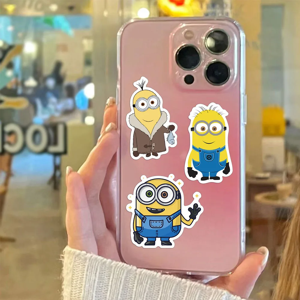 50Pcs Minions Stickers Anime Notebook Scooter Stationery Water Cup Suitcase DIY Waterproof Decoration Stickers Gifts