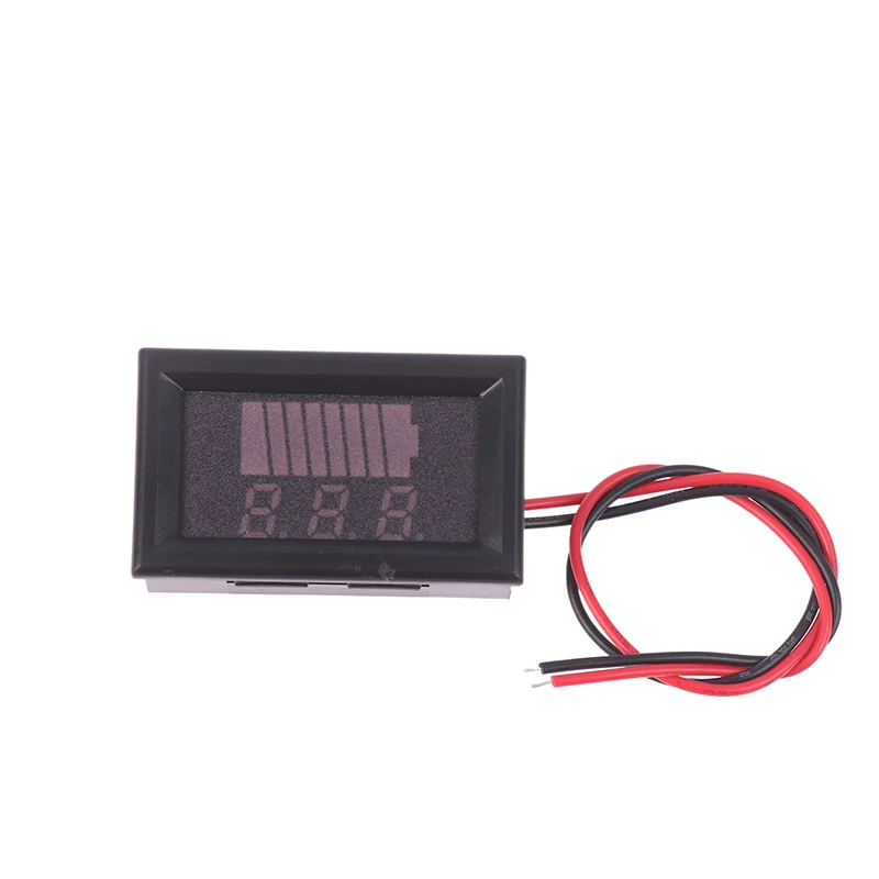 Auto Batterij Laadniveau Indicator 12V 24V 36V 48V 60V Lithium Batterij Capaciteit Meter Tester Blauw Display Led Tester Voltmeter