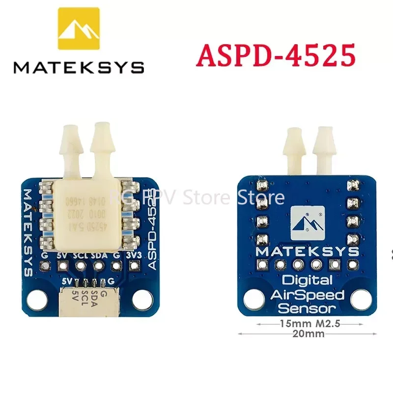 

Matek System Mateksys 4525 Analog Airspeed Sensor ASPD-4525 for RC FPV Racing Drone Frame F405 F722 F411 WING