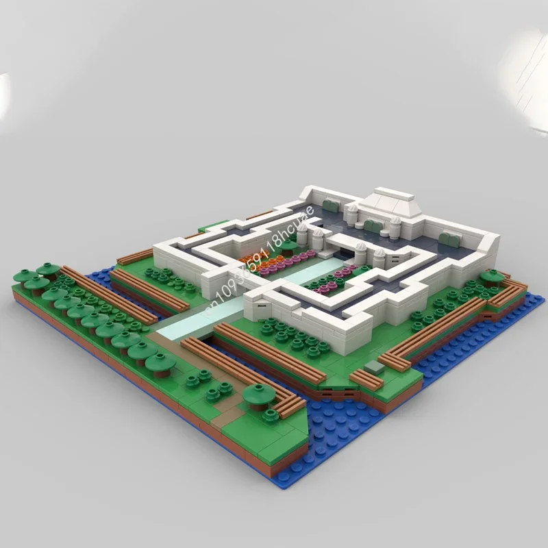 748 piezas MOC A Link To The Past - Mapa del Castillo de Hyrule con iconos que inspiran creatividad ilimitada, set de construcción DIY para armar, regalo de Navidad