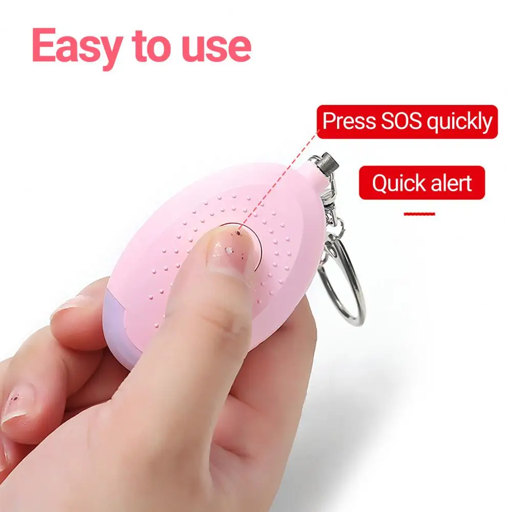 Anti wolf Alarm Device Self defensive Key Chain Security Alarm IP44 Waterproof LED Flashlight Personal Security Alarm