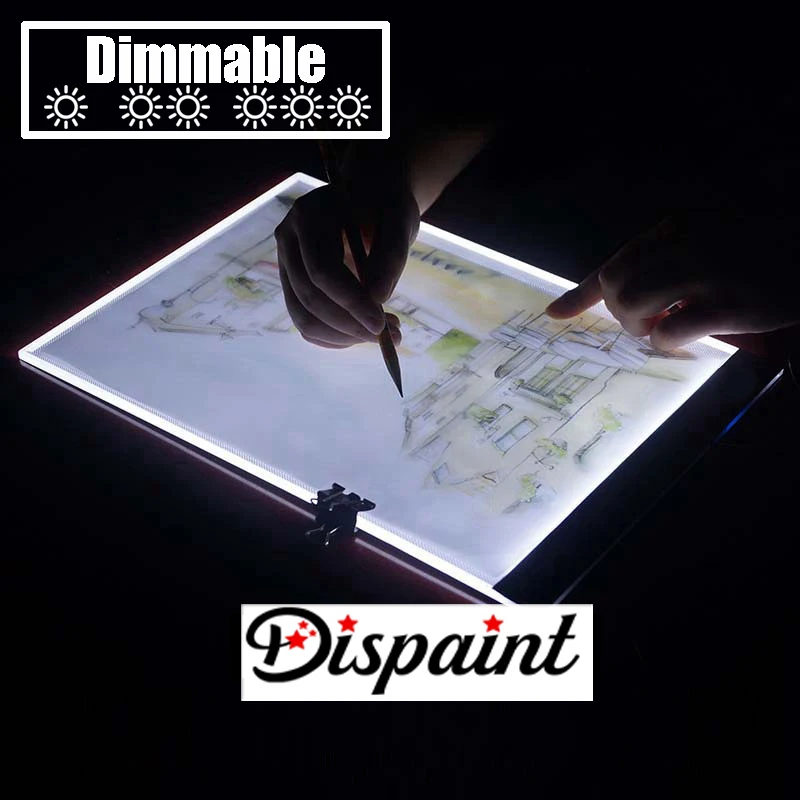 

Dimmable ! Ultrathin A4 LED Light Tablet Pad Apply to EU/UK/AU/US/USB Plug Diamond Embroidery Diamond Painting Cross Stitch Kits