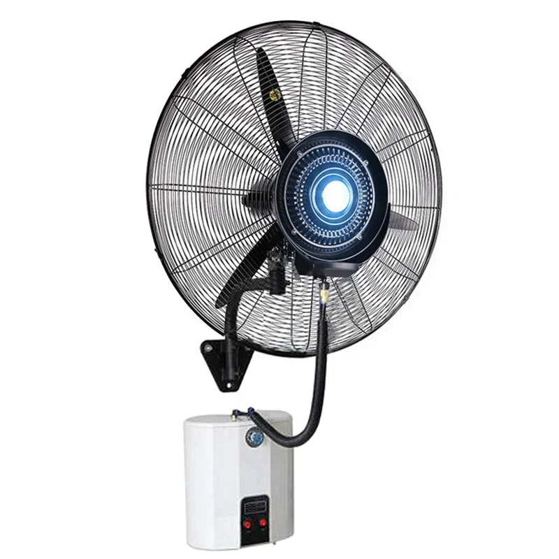 Electric Fan Wall atomization Humidification with tank water spray fan Wall-mounted  1pc