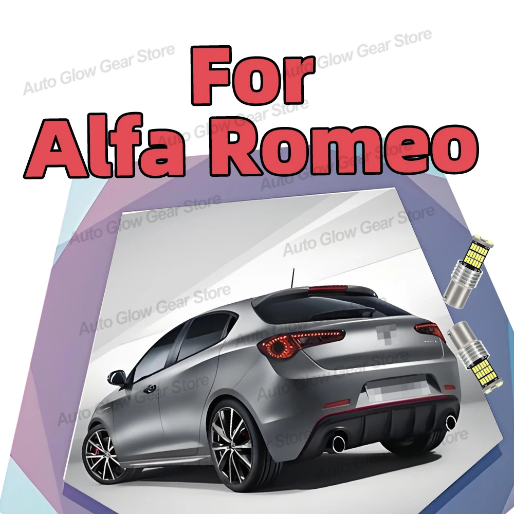 2Pcs LED Backup Light Bulb Reverse Lamp P21W BA15S For Alfa Romeo Giulietta 145 146 147 156 166 159 GTV Spider Brera Mito
