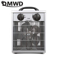 2KW Industrial Heating Fan Adjustable Temperature Control Air Warmer Hot Wind Blower Farm Greenhouse Heater Commercial Household