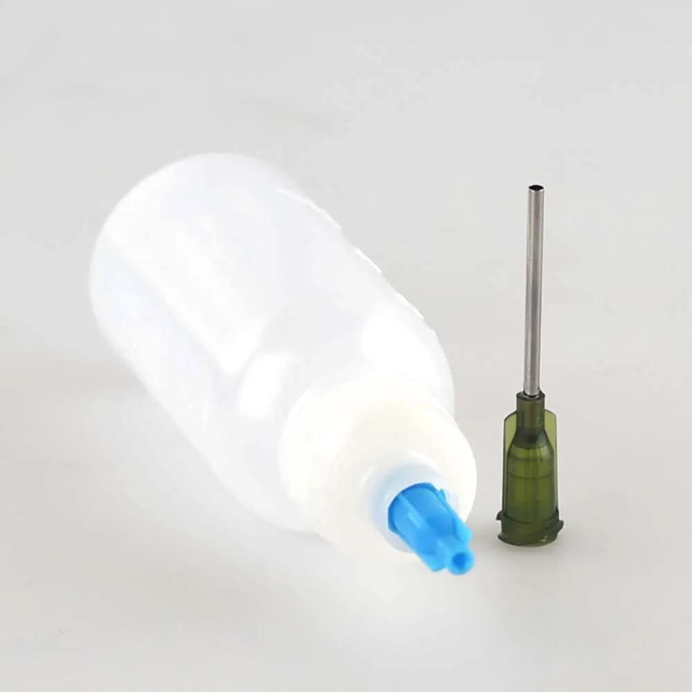 Luer Lock Bottles Applicator Squeeze Bottles Needle Tip Plastic Squeeze Bottles 30ml Stainless Steel Blunt Tip 14G