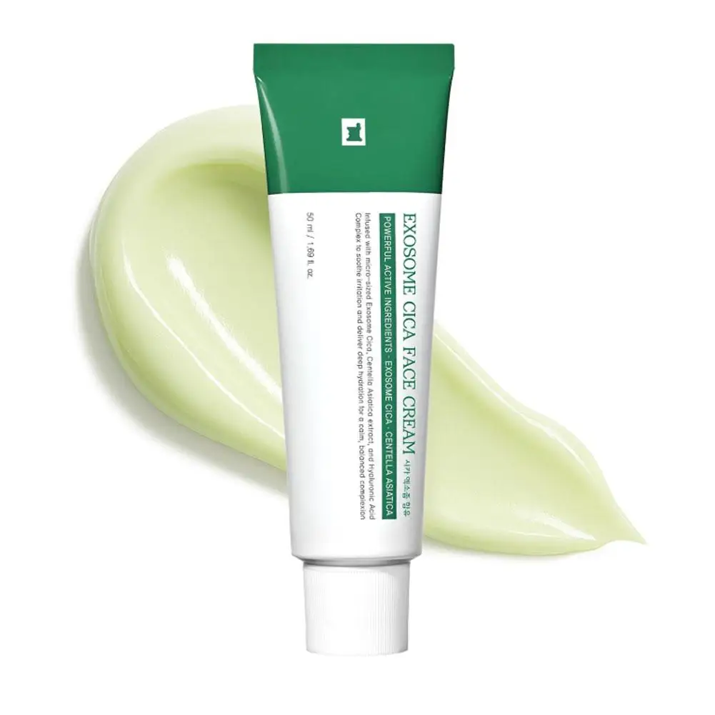 كريم وجه عشبة الثلج صغير الحجم من exocrine يصلح بطف البشرة الحساسة ويحسن اللحمرار والجفاف كريم وجه للعناية بالبشرة #1