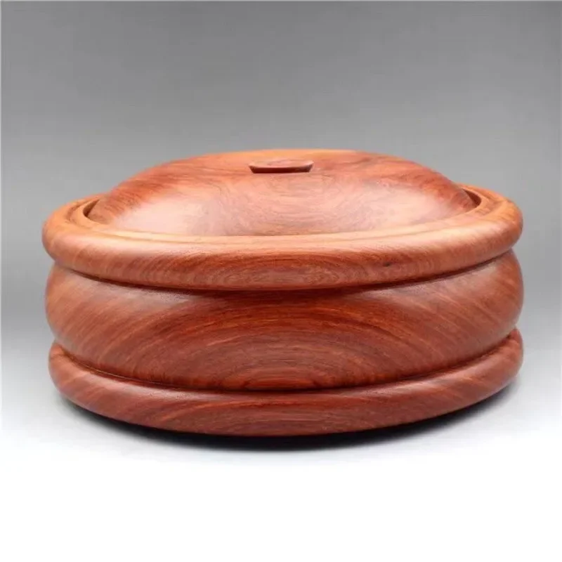 Eight treasure jars, solid wood small, large living room and dining room decoration, mahogany pear sealed jars with lids