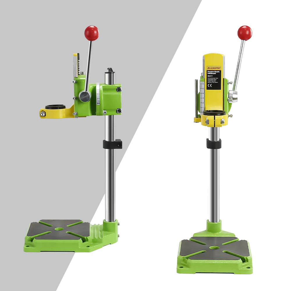 Imagem -03 - Allsome Miniq Bench Drill Stand Imprensa Mini Broca Elétrica Bracket Transportadora 90 Graus de Rotação Fixed Frame Workbench Clamp Bga6117