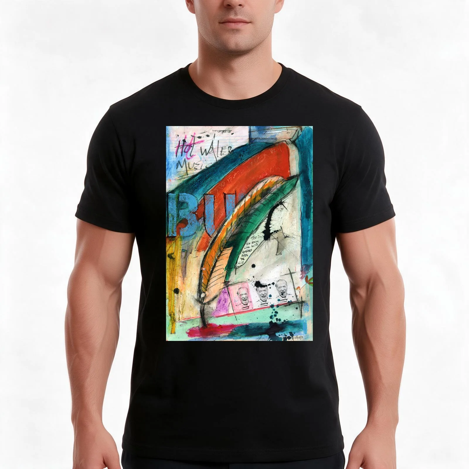 Bukowski T-Shirt, Summer Casual Cotton Tee, Oversized Streetwear Tops, Vintage Graphic Print, Loose Fit Short Sleeve