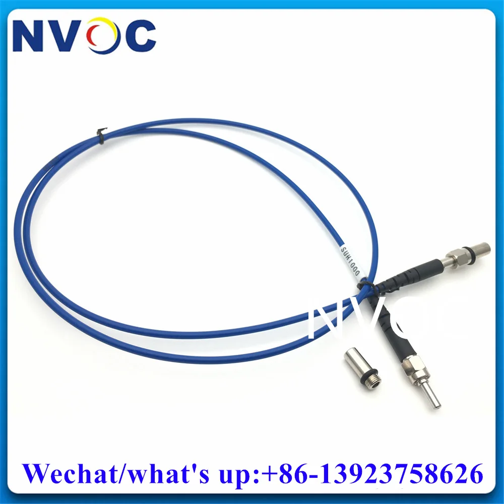 

1000/1064um Quarts/Silica Metal Ferrule MM 0.22NA UV Optimized SMA905 1.5M 3.0mm Blue Fiber Optic Armored Patch Cord Cable