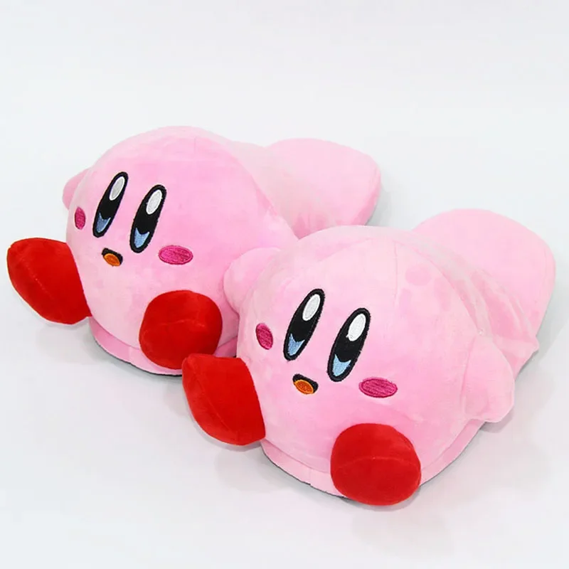 

Anime Kirby Slippers Women Cartoon Winter Warm Household Shoes Cosplay Couple Cotton Shoe Indoor Bedroom Kawaii Slipper