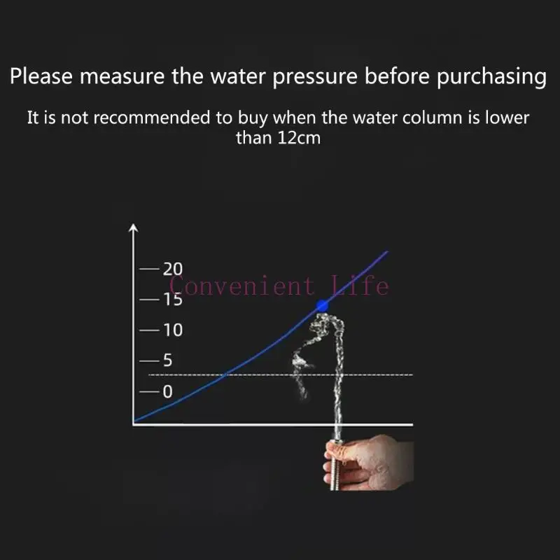 L1EE Hochdruck-Duschkopf, 360° verstellbar, Edelstahl-Duschkopf, abnehmbar