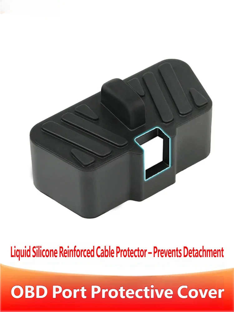 OBD Port Lock Cover Lock OBD Interface Protective Cover Silicone Protective Sleeve Car Security Device Auto Safety Tool