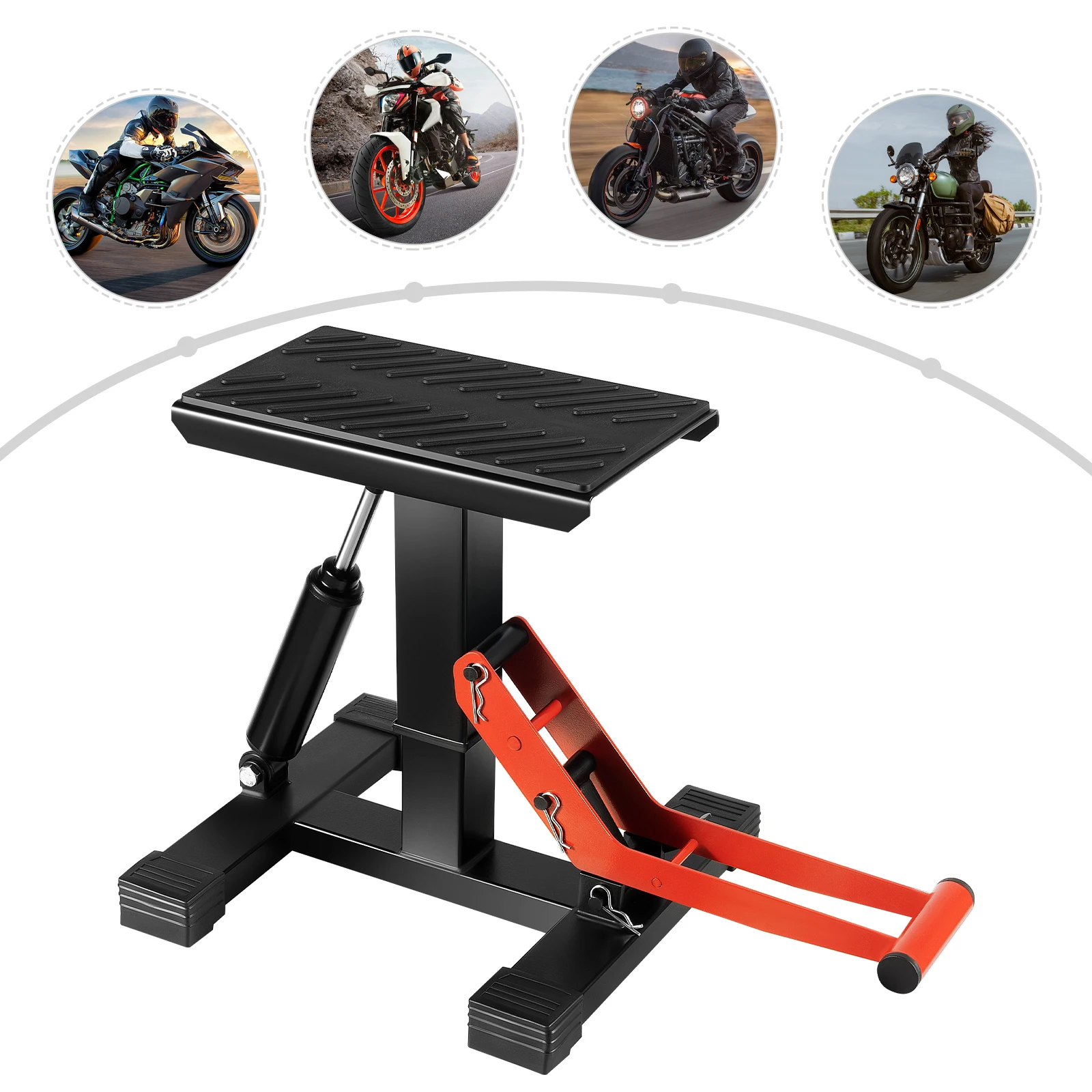 Soporte de elevación hidráulico para motocicleta | altura ajustable 🛠️