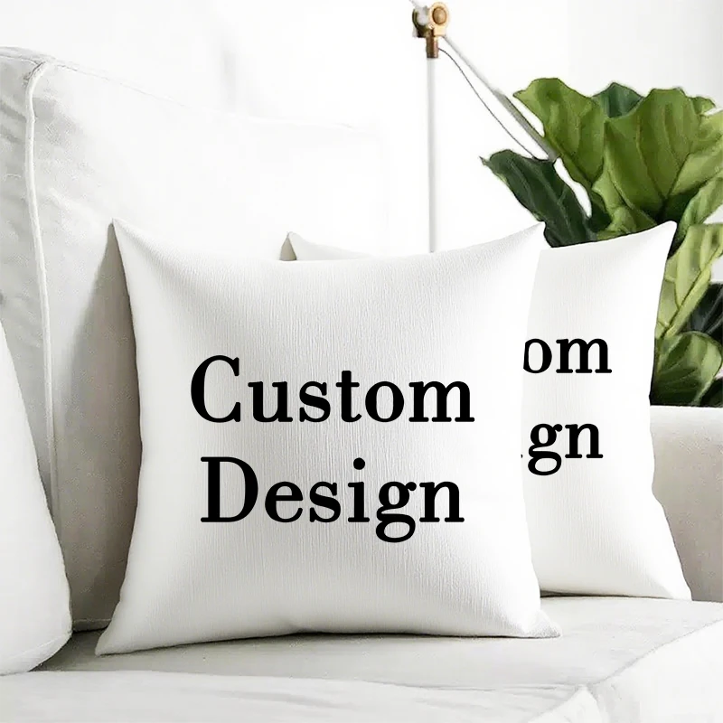 

Custom Pattern Square Pillowcase Personalize Bedroom Sofa Decorative Cushion Cover with Zipper Soft Cushion Cover