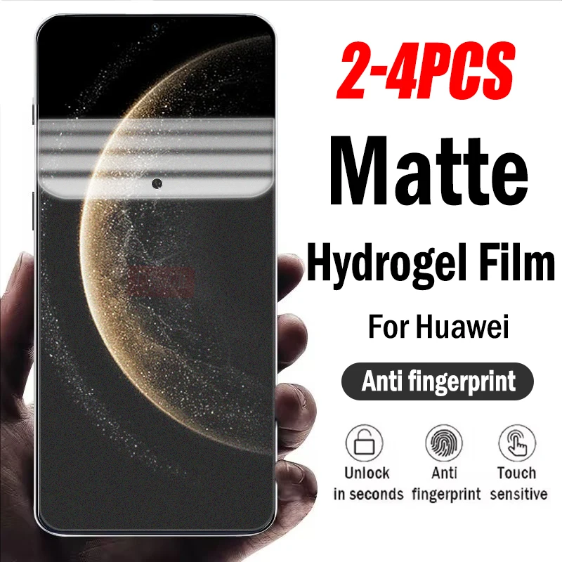 

2-4Piece Matte Hydrogel Film for Huawei Mate 70 60 50 Nova Y73 Y72 Y71 Y70 Plus Y72S Y63 Y61 Easy-Installation Screen Protector
