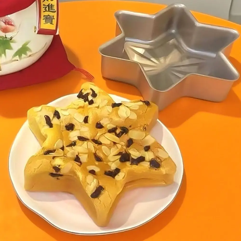 

Durable Carbon Steel Star Shape Cake Pan Creative Reusable Non-stick Baking Pan Easy Release Multifunction Baking Tray Household