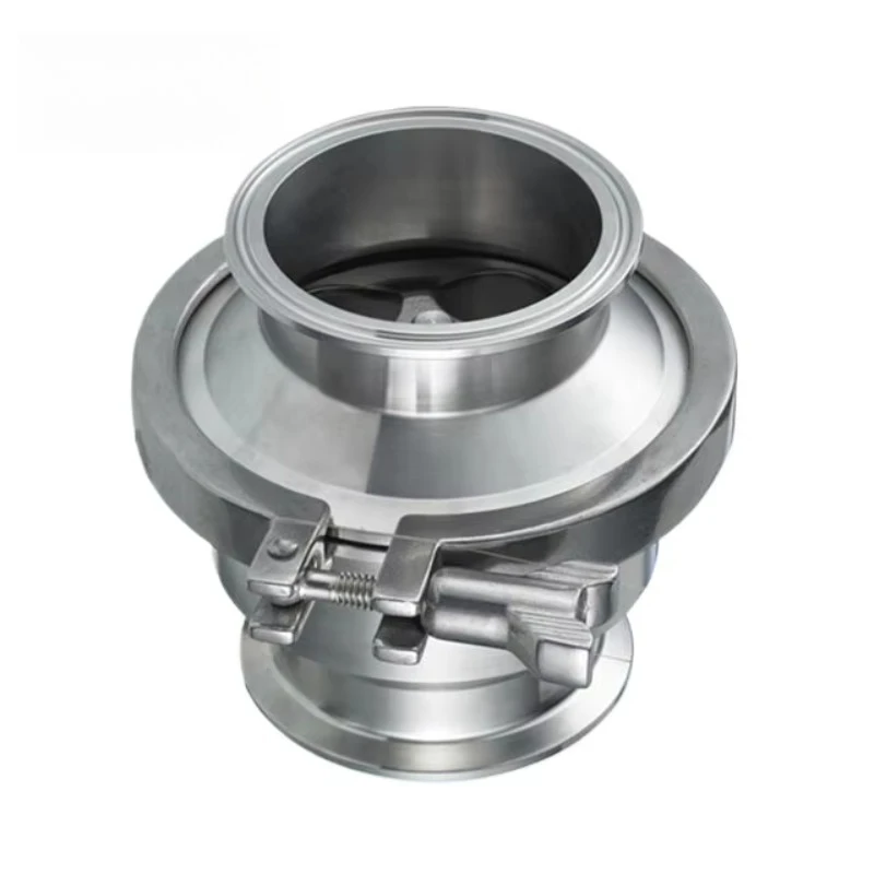 صمام فحص الصرف الصحي الصحي الصحي من الفولاذ المقاوم للصدأ الملحوم من جانب واحد Ss316l لصناعة الزيت والغاز