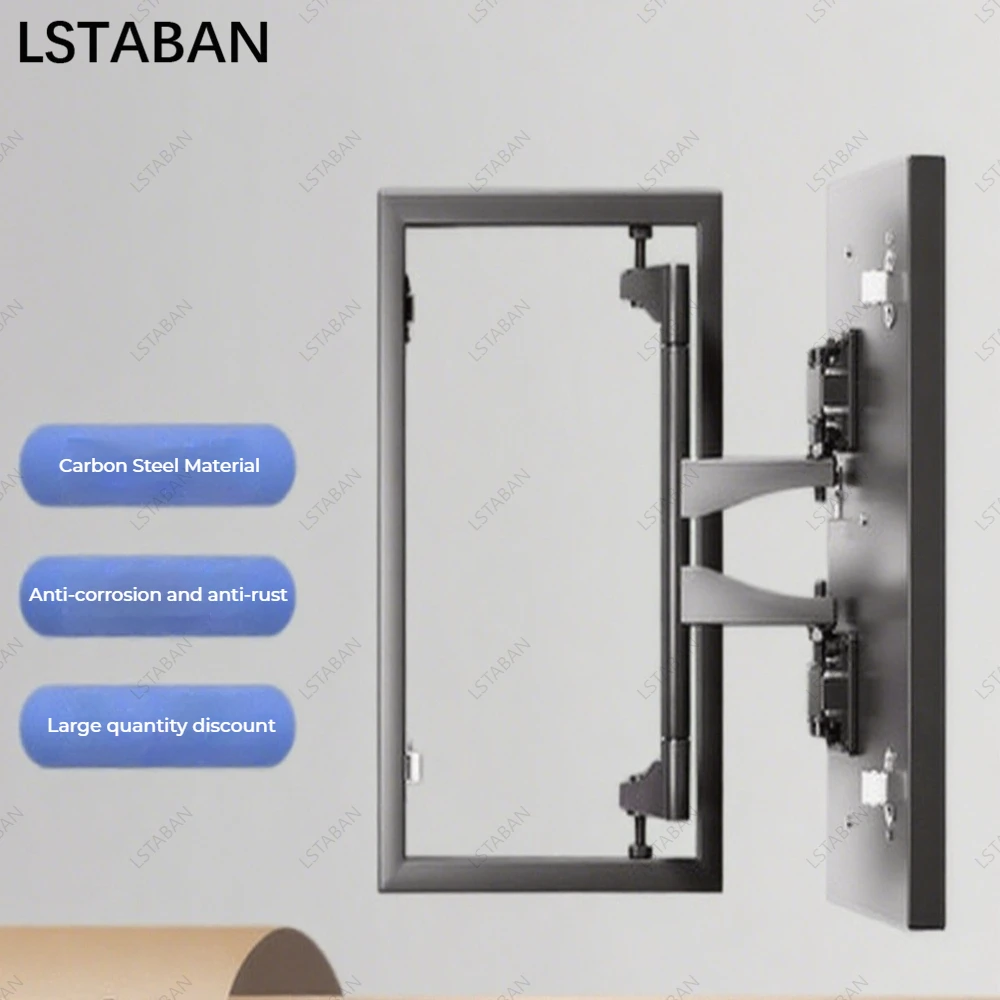 Tile Access Panel Wall Drainpipe Concealed Door Hinge Marble Stone Hidden Door Fittings Kitchen Decorative Cover Recessed