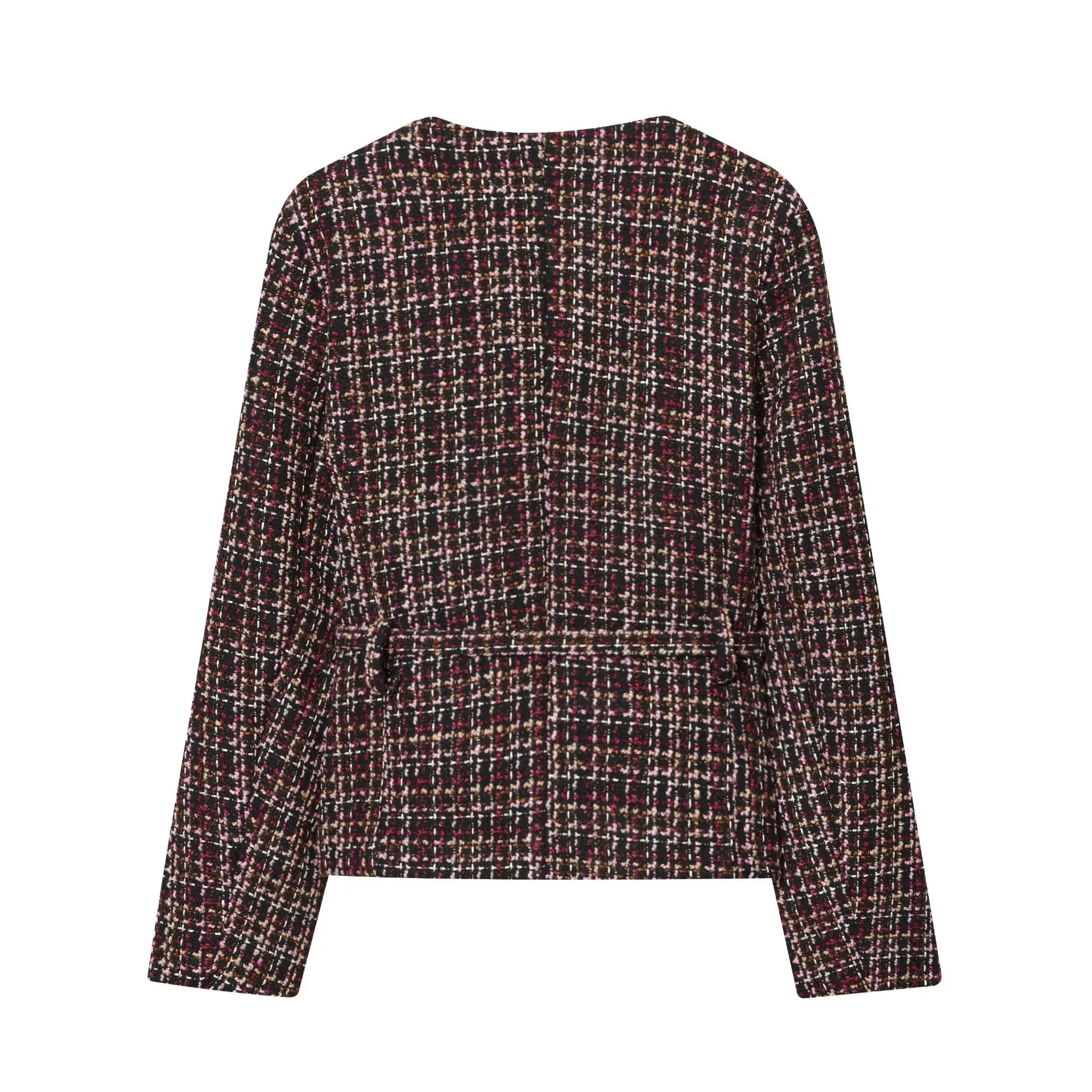 Women's Tweed Jacket Fashionable casual one-piece spring / autumn coat classics  jacket