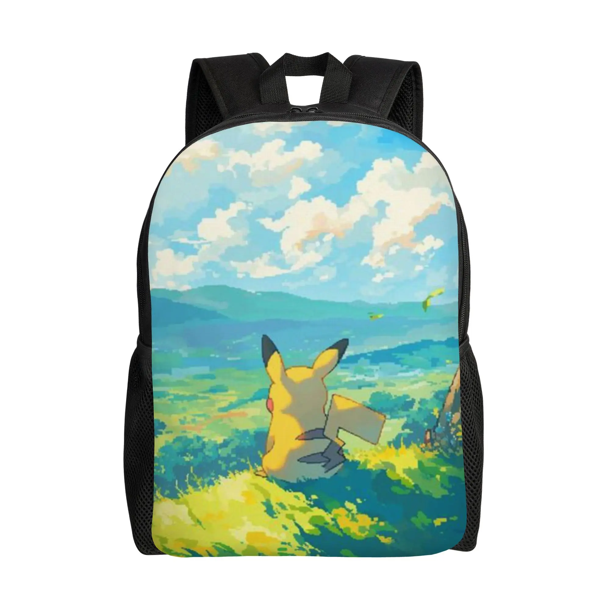 

Back to school season Lovely Yellow Lightning Pet Knapsack Pikachu College Student Casual Backpack