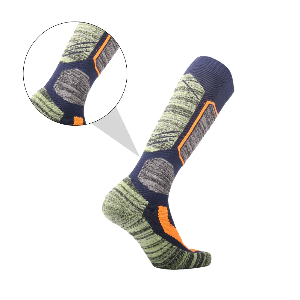 سميكة الثلوج الشتاء التزلج الجوارب طويلة الركبة تنفس الحرارية تنظيم التزلج جوارب الرياضة في الهواء الطلق التزلج الجوارب التزلج تخزين