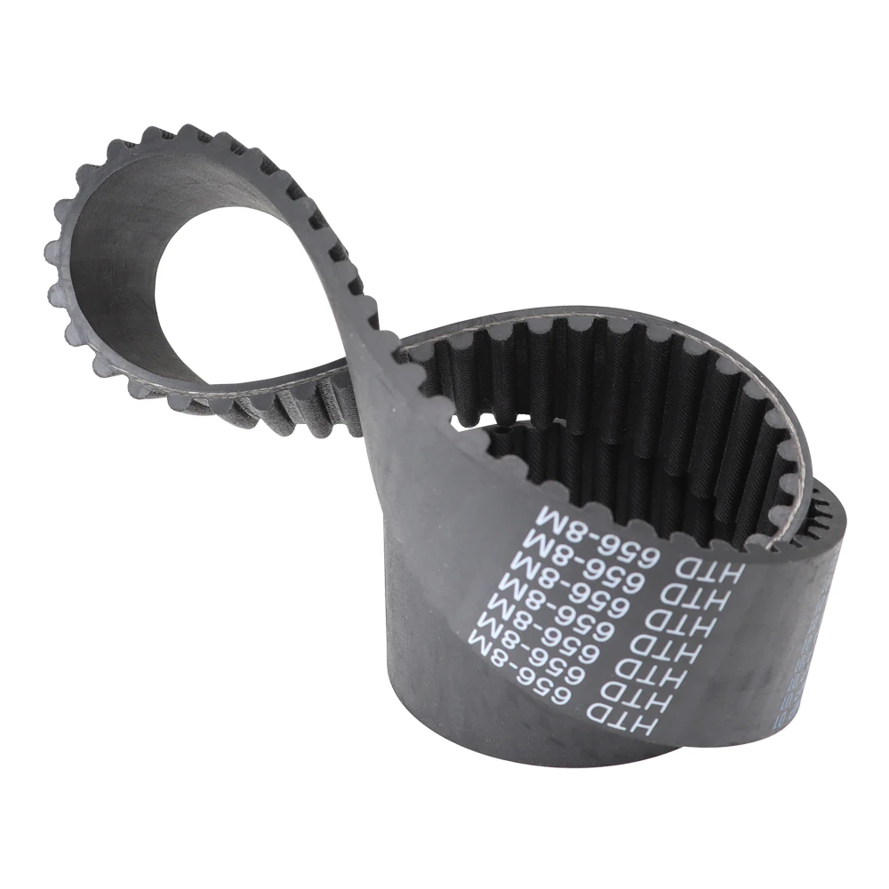 タイミングベルトHTD8M-576/584/592/600/608/616/624/632/640/656歯ピッチ8.0ミリメートル円形歯ゴムベルト幅20/25/30/40ミリメートル