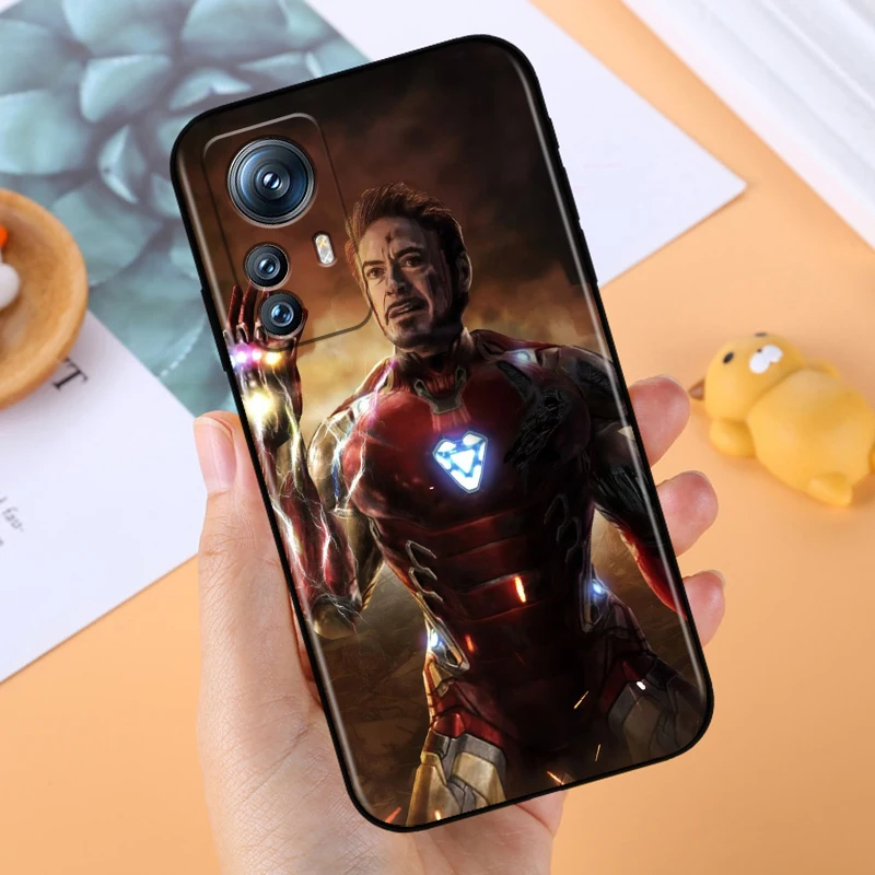 Iron Man Art Cool Fashion For Xiaomi Mi 14 13T 13 12T 12 11T 11i 11 10T 10 Pro Lite Ultra 5G Black Back Phone Case