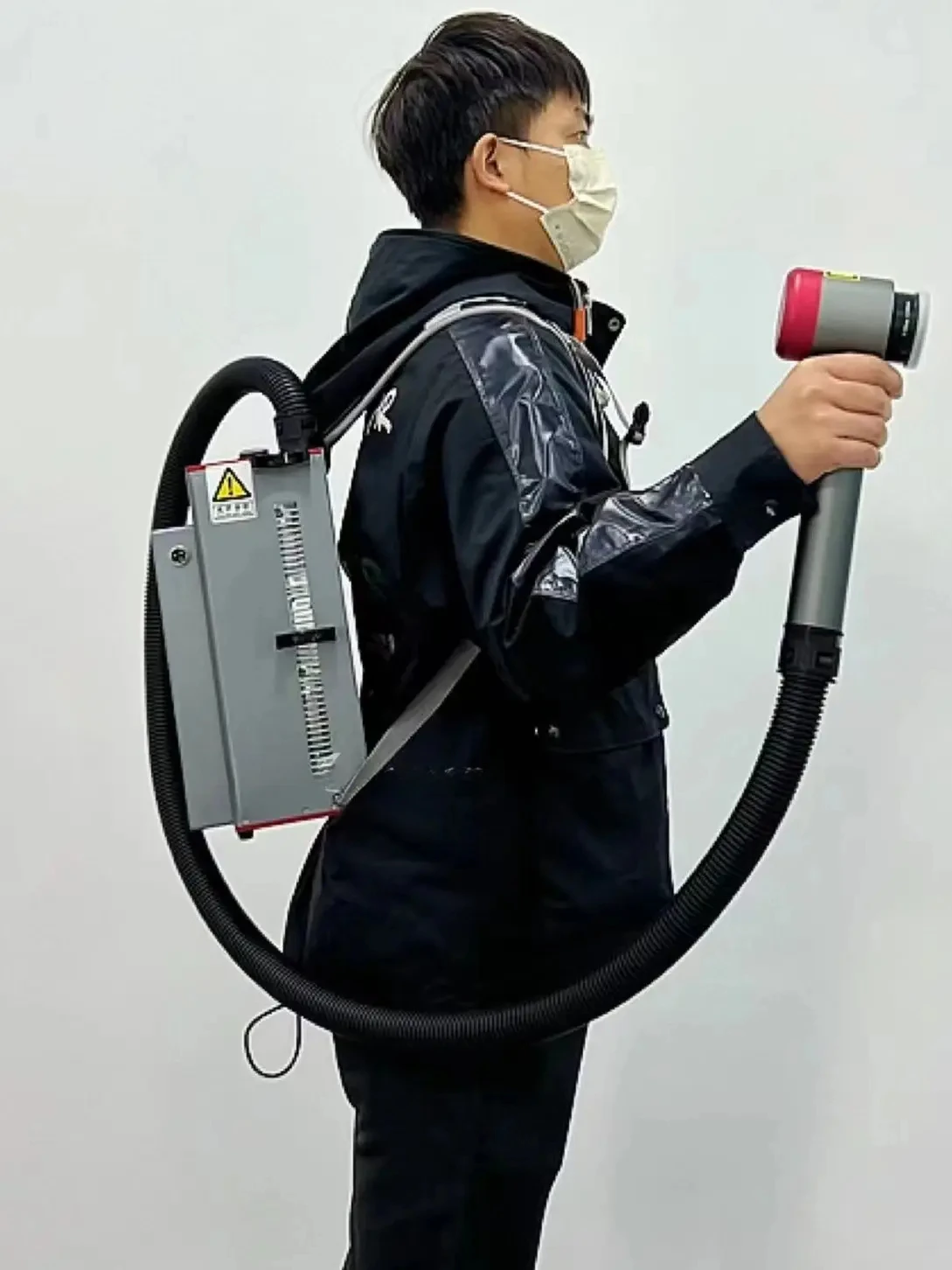 for New Mdoel 100W Backpack Rust Remover Pulse Lazer Cleaner Metal Oil Dust Paint Removal Laser Cleaner Cleaning Machine