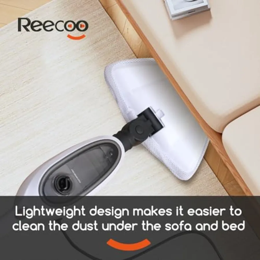 Alat Pel Uap dengan Aksesoris, Pemanasan Cepat 20 Detik, Ringan, untuk Membersihkan Lantai Kayu, Ubin, Karpet di Dapur dan Ruang Tamu