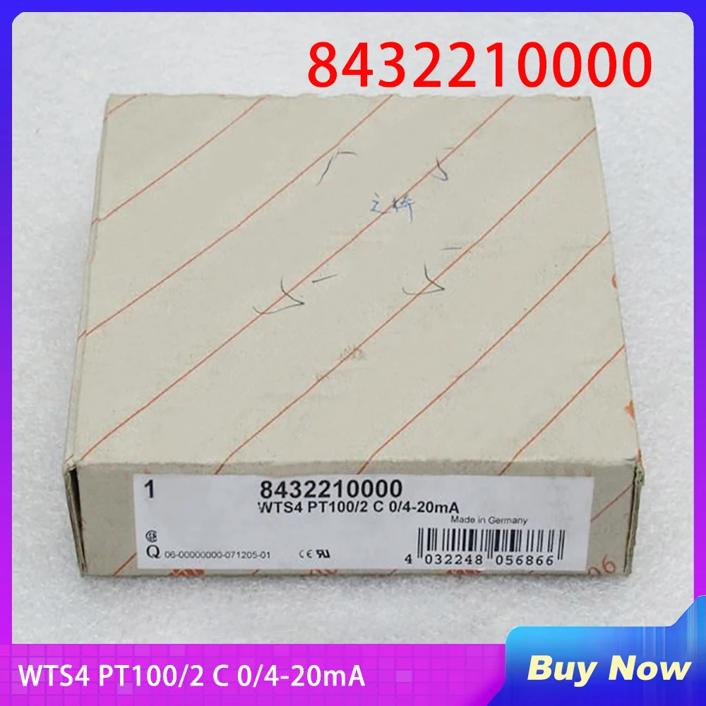 

8432210000 For Weidmuller Isolator WTS4 PT100/2 C 0/4-20mA