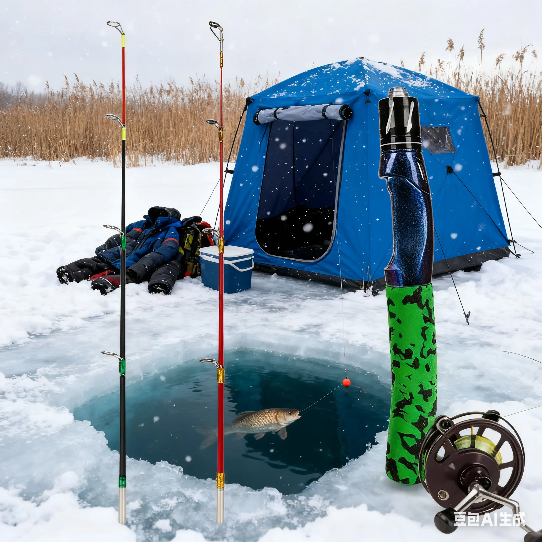 

Winter Fishing Pole 2 Sections Soft Hard Dual Tone Solid Carbon Fishing Shrimp Rod For Outdoor Fishing In Winter Fishing Tackles