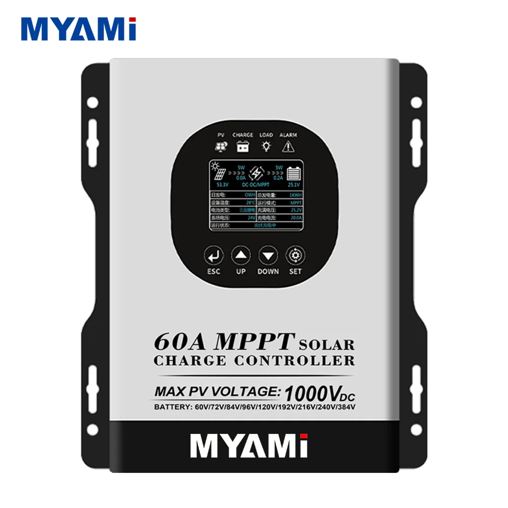 New Arrival MYAMi 1000V High Voltage MPPT Solar Charge Controller 60A 60V 72V 96V 192V 384V Solar System