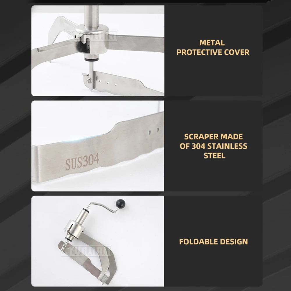 آلة توزيع الفطائر المصنوعة من الفولاذ المقاوم للصدأ، أداة عجين قابلة للطي، صانع فطيرة