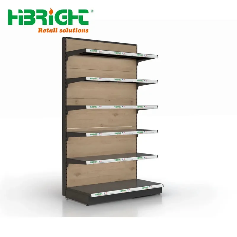 custom.Top Selling Single-Sided Supermarket Steel Rack Stand Light Duty Metal Wall Gondola Customized Retail Display Heavy Duty