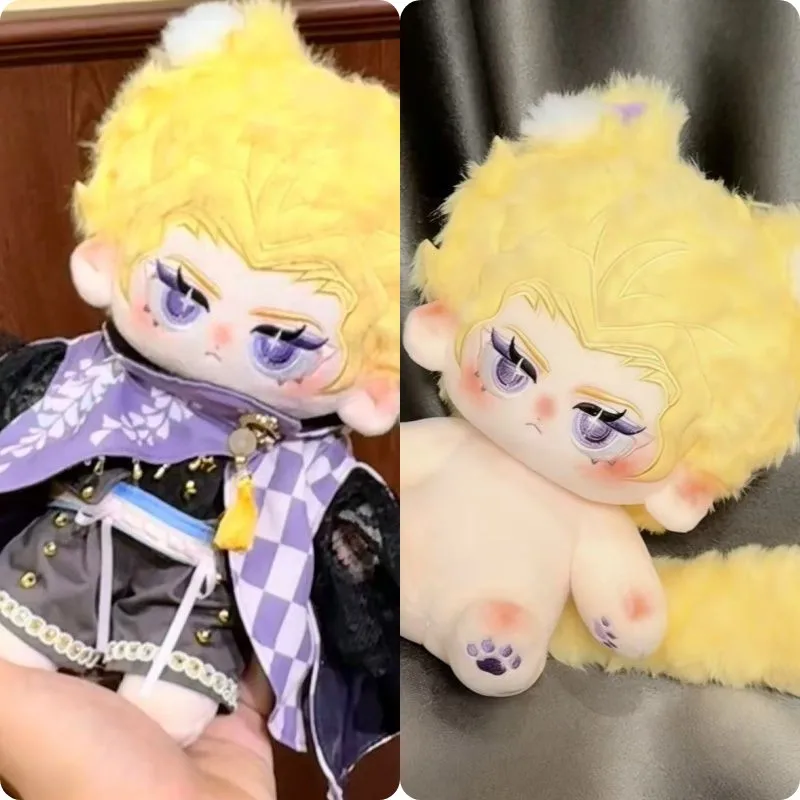 

Plush Stuffed Doll Body Anime Kira Yoshikage 20CM Cute Figure Cosplay Dress Up Cotton Toy Clothes Plushie Game Gift