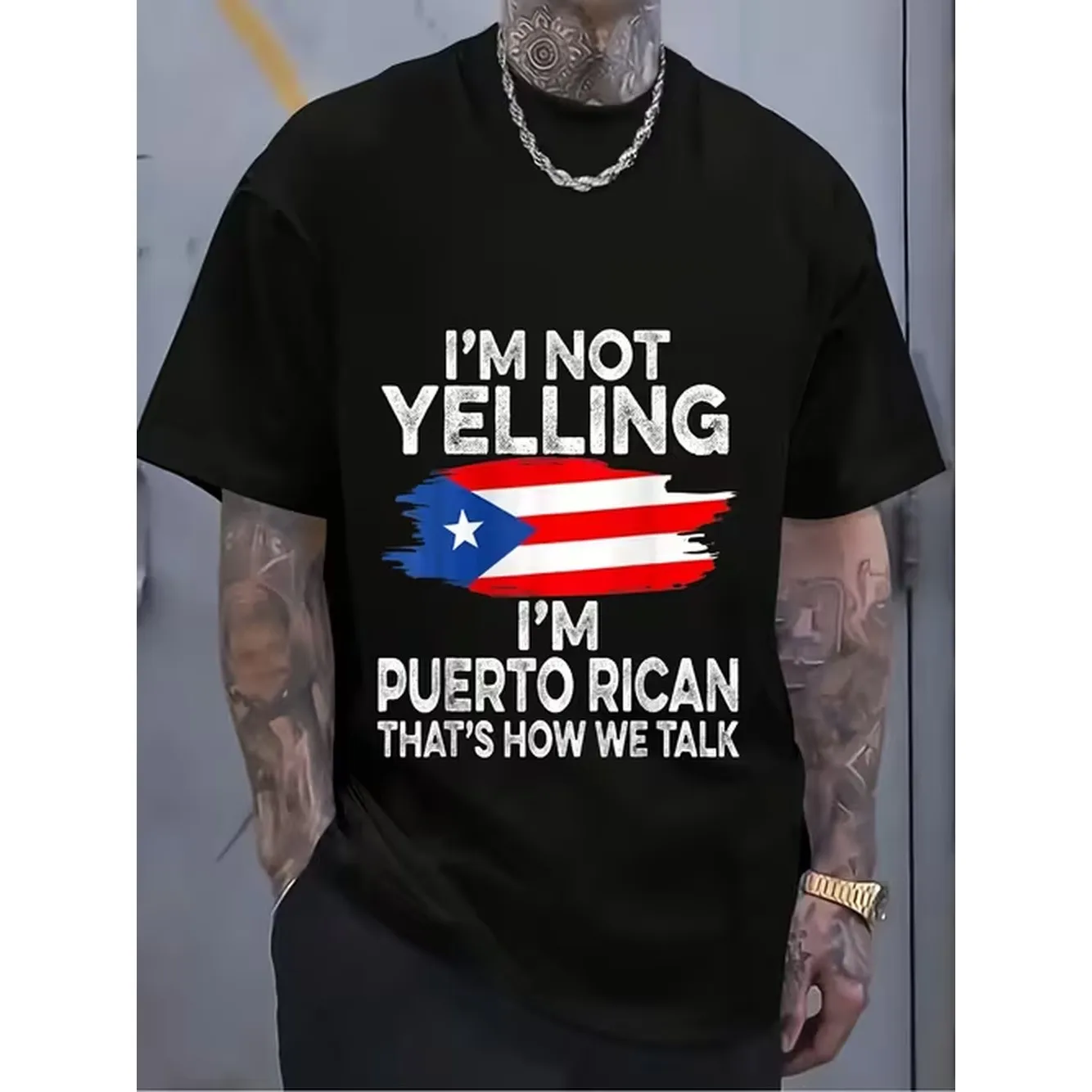 item picture humorous puerto flag t shirt i dont men and outdoor activities made of in sizes sxxxl t shirt casual wear pattern print crew neck t shirt t shirt plus size